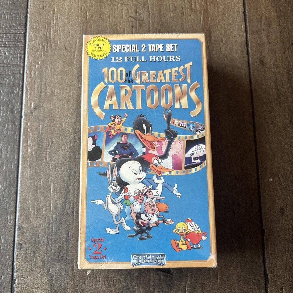 18 Of The Greatest Cartoons 18 Greatest Hits VHS (1993) Nos Sealed